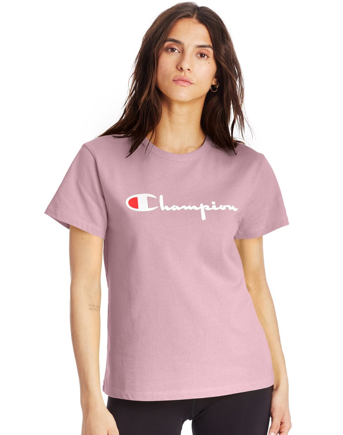 Champion Heritage Kadın Tişört Bej Rengi ( EVLNUR931 )